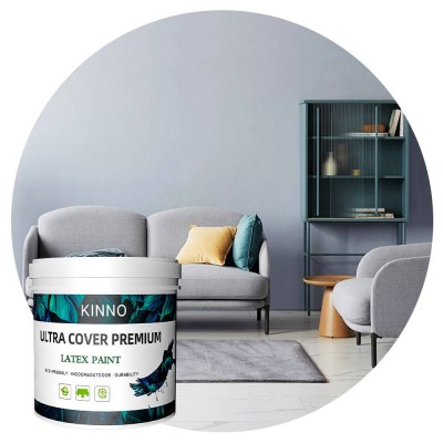 Kinno Factory Grey Latex Paint Manufacturer Emulsion Paint Interior Exterior Washable Wall Paint Waterproof Building Coating