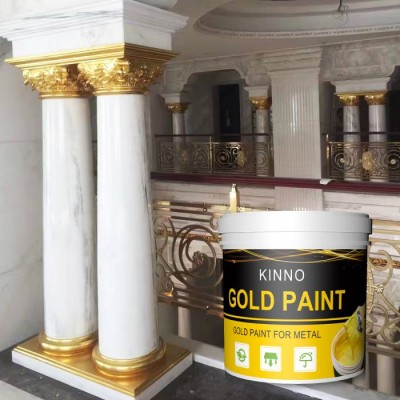 Wholesale Kinno Luxury Decorative Furniture House Metallic Gold Paint